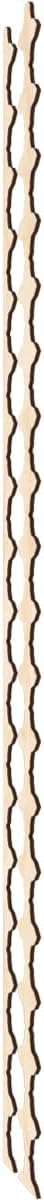 Ekena Millwork 94"H x 3/8"T Pandora Adjustable Wood Decorative Slat Wall Panel Kit, Birch (contains 16 Slats + 1 Straight Edge Starter Slat)