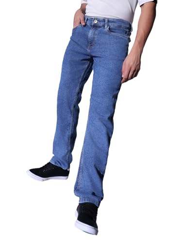 Image of Hubberholme Men Black Cotton Fabric Relaxed Fit Mid-Rise Stretchable Jeans