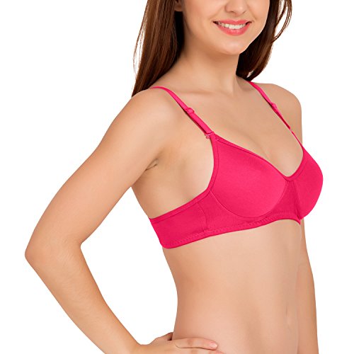 Image of Tweens - Medium Padded Cotton Rich Bra - Full Coverage, Seamless, Multiway Straps, Wirefree Everyday T-Shirt Bra