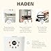 HADEN Coffee Machine, 12 Cup Drip Coffee Maker Bundled with Heritage 1.7 Liter Stainless Steel Electric Kettle, Ivory & Copper