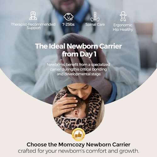 Image of Momcozy Newborn Carrier WeeSnug - Lightweight and Cozy Comfort for 7-25 lbs