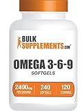 BULKSUPPLEMENTS.COM Omega 3-6-9 Softgels - Triple Omega Supplement - with Omega 6 & 9 - Fish Oil Omega 3 - Omega 3 Supplement - 2 Omega 369 Softgels per Serving - Omega 3-6-9 Pills, 240 Softgels