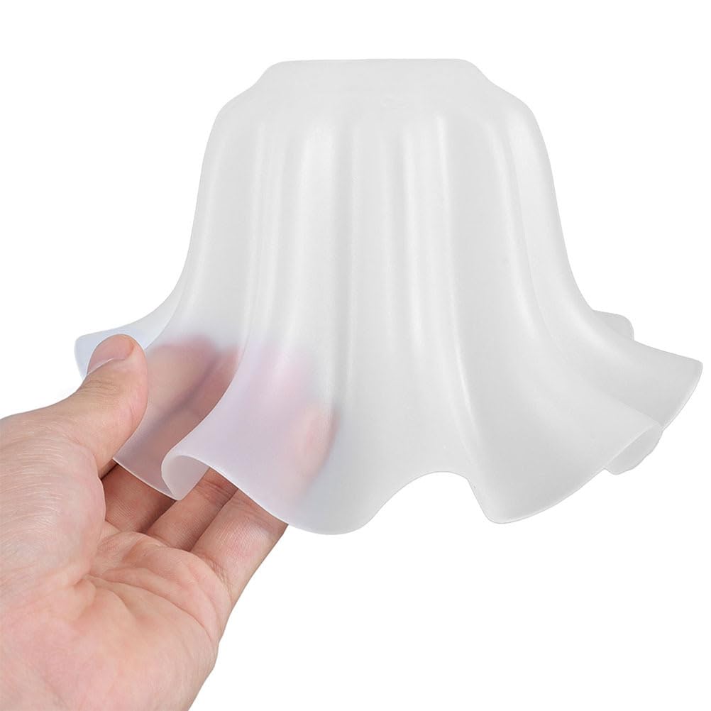 Uonlytech Pantalla De Lámpara De Acrílico Con Diseño De Flor De Lirio De Los Valles Para Reemplazo De Aplique De Pared Lámpara De Mesa Y Luz Colgante Base E27 7.67X7.67X4.44 Pulgadas