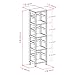 Winsome Leo Beech Wood 4-Tier Shelf, Espresso92514