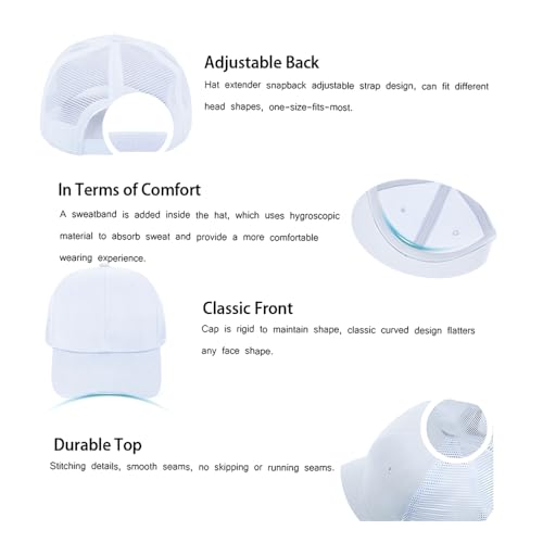 Image of ZH 12 Pack Mesh Trucker Hats, Bulk Baseball Caps for Men and Women, Trucker Cap Wholesale