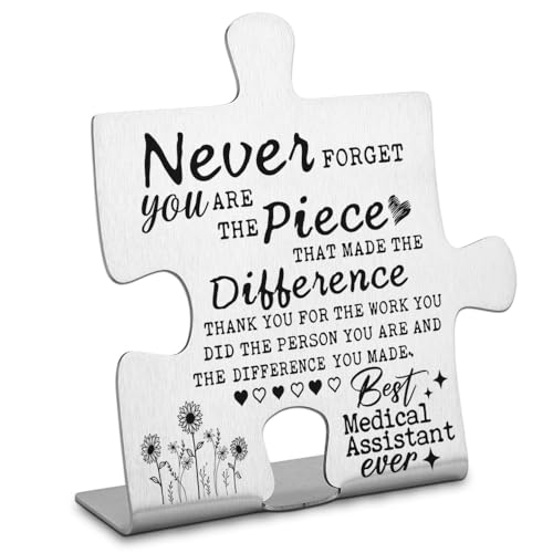 Thank you Appreciation gifts for Medical Assistant, Going Away Retirement Gift for Medical Assistant, Inspirational gifts for Healthcare Staff Doctor Nurse Decorative Signs & Plaques-DX393