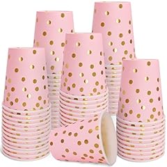 Pink and Gold Paper Cups