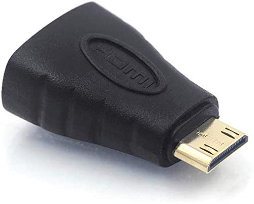 HDMI Mini Adapter, Ziqi Mini HDMI Male to HDMI Female Adapter 4K Compatible for Raspberry Pi Zero W, Camera, Camcorder, DSLR, Tablet, Video Card