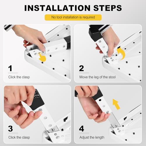 Marchepied pliable réglable idéal pour cuisine et caravanes