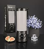 Blender bezprzewodowy BlendyGo 3 przenośny mini blender do smoothie i koktajli, USB, mikser, kruszy lód i mrożone owoce, technologia PulseMotion & BlendPro, 550 ml (Black Metallic)