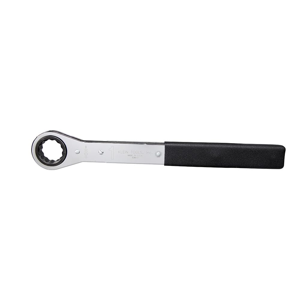 Klein Tools 53873 Ratcheting Box End Wrench with Chrome Plated and Ratcheting Mechanism for Efficiency