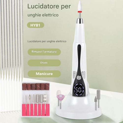 Ponceuse électrique pour ongles à 3 modes LED et lime rechargeable - 7