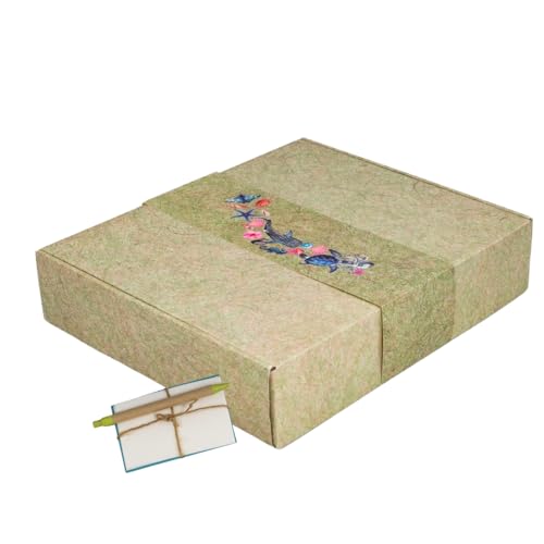 Biodegradable Urn for Human Ashes. Eco-Friendly Cremation Urn for Water or Earth Burial. Natural Materials. Adult Size: 3" H x 12" W x 14" L. (Terra Ocean)