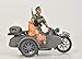 Zvezda German Motorcycle BMW R12 with Sidecar & Crew - Plastic Model Kit Scale 1/35 ,158 Parts ,Length 2.4'' / 6 cm, ZVE-3607
