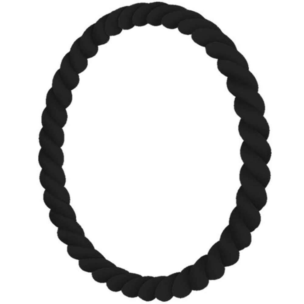 Jude Jewelers5mm Width Braided Wave Knot Silicone Stackable Bangle Bracelet