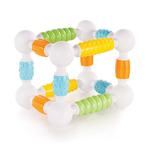 image for Guidecraft Grippies Builders - 20 Piece Set, Tactile STEM Soft Grip Ma