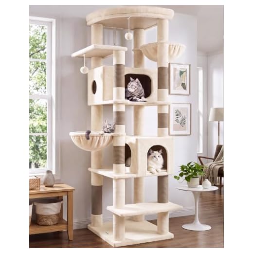 Globlazer 74in Heavy Duty Cat Tree Tower for Indoor Cats Large Adult, S74