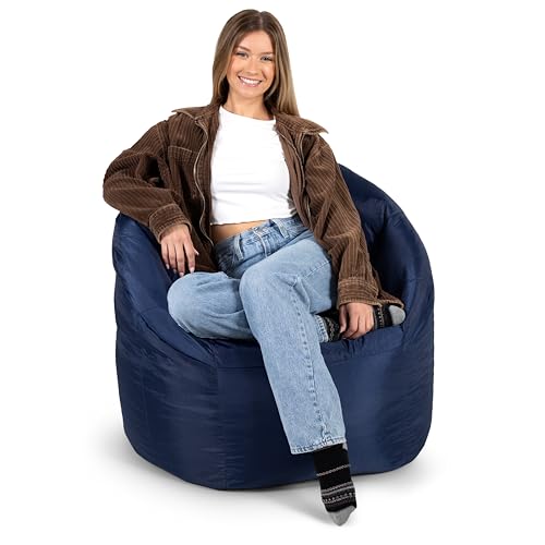 Big Joe Milano Beanbag Chair Navy Smartmax