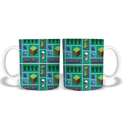 Caneca Minecraft Gamer Polímero 325Ml