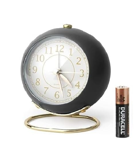 JAMUNESH ENTERPRISE Analog Alarm Clocks,Retro Backlight Cute Simple Design Small Desk Clock with Night Light,Silent Non-Ticking,Battery Powered,for Kids,Bedroom,Travel,Kitchen,Bedside Desktop. (A 1)