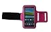 Produktbild Dealbude24 Dunkel-Pink S Sport Armband Schutz Hülle für Samsung Galaxy S3 Mini und S4 Mini,Case veränderbarer Länge, Rennen, Workout, Wandern, Fitness und Laufen mit Kopfhöreranschluss aus Neopren