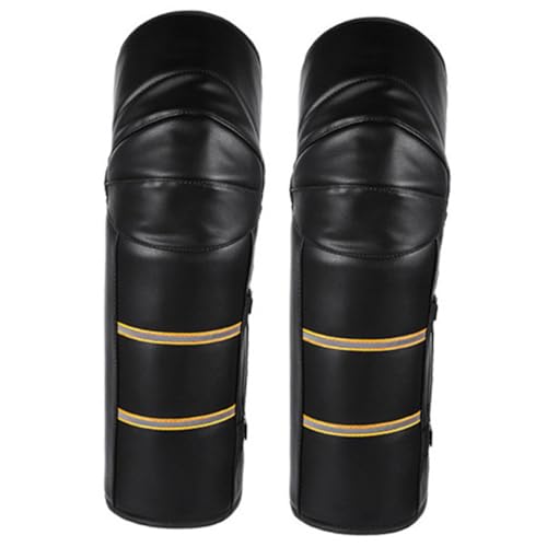 FRCOLOR 2Pcs Motorcycle Warmer Knee Guards Cozy Windproof Riding Sleeves for Unisex Adults Fit for Winter Outdoor Activities for Family and Friends Random Color