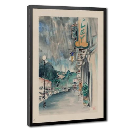 Toile Chiura Obata paysage Berkeley décoration murale 61cm