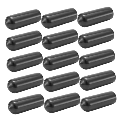 KICHOUSE Rubber Protective Cap Set 15 Pc Trekking Pole End Caps Bump Buffer for Hiking Camping