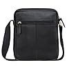 STILORD 'Jamie' Sac en Cuir pour Homme - Parfait pour Voyages & Quotidien - Petit Sac Messenger Vintage pour iPad 9,7 Pouces - Sac à Bandoulière Moderne pour Hommes, Couleur:Noir #4