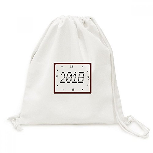Sac de voyage en toile Horloge Design avec cordon de serrage léger
