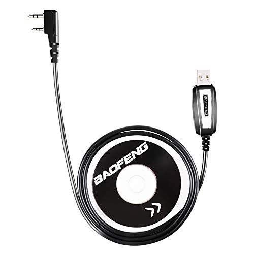 Rekkles Programmation Remplacement du câble USB pour Baofeng Cordon UV-5R Pilote CD pour Le Logiciel UV-82 BF-888S Accessoires Cover