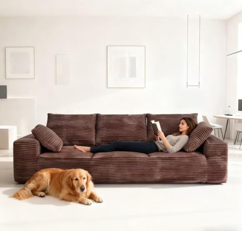 104.3“ Modular Sectional Cloud Couch, Boneless Couches for Living Room,