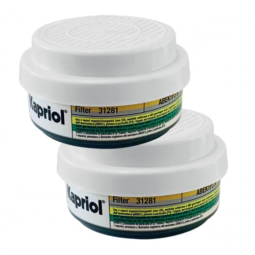 KAPRIOL 2 FILTERS ABEK1P3 R x TWIN FLY HALF MASK