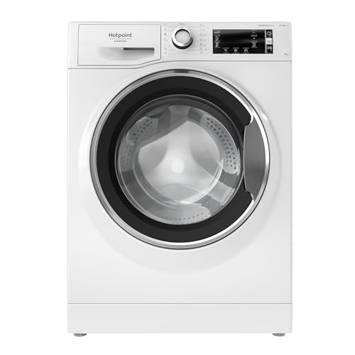 HOTPOINT Ariston NLCD 948 WC A EU- Lavadora 9 kg carga frontal, 9 programas, centrifugadora 1400 rpm, cesta espaciosa, función Steam Hygiene, electrodomésticos para el hogar, clase A, 59,5 x 85 x 60,5