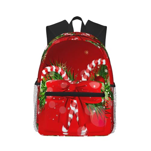 Sac à dos classique de voyage pour l'université et le travail avec imprimé de Noël
