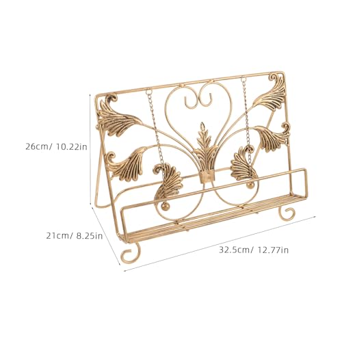 Soporte para libros de cocina COLLBATH de hierro fundido para encimera 5