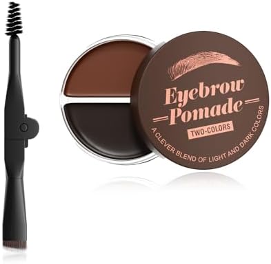 Pomada para Cejas, Crema de Pomada para Cejas Impermeable de Dobl...