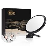 ❤️ Spiegel mit 20-facher Vergrößerung, hergestellt aus optischem Qualitätsglas; 12,5cm Durchmesser, rund;Die meisten 20x Vergrößerungsspiegel sind 10cm groß, dies ist die neue Größe, 12,5cm groß;