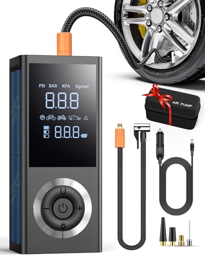 Tire Inflator Portable Air Compressor, 150 PSI Smart Air