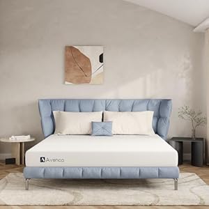 Avenco Materasso Singolo 90×190, Altezza 20 cm, Schiuma Fredda, Materasso 7 Zone di Comfort, Alta Resilienza, Sfoderabile e Lavabile, Certificato OEKO-TEX, 100 Notti di Sonno di Prova