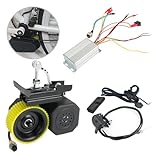 BAIZIFU DIY Electric Bike Conversion kit 250W Brushless Motor and Controller,Electric Bike Booster kit Waterproof Ebike Conversion Kit Friction Drive Bicycle Kit (36V-48V for (16-26 inch Bicycle))