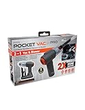 Pocket Vac PRO Handheld Vacuum and Docking Station, Compact Wireless Vacuum Cleaner, Lightweight Powerful for Home Kitchen Car Corner Upholstery Pet Hair Dust Crumbs Cleaning