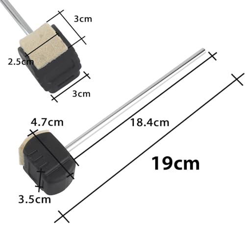 Macillo para pedal de bombo de percusión miniatura 6