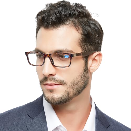 Image of OCCI CHIARI Blue Light Reading Glasses Men Anti Glare Computer Readers for Big Head