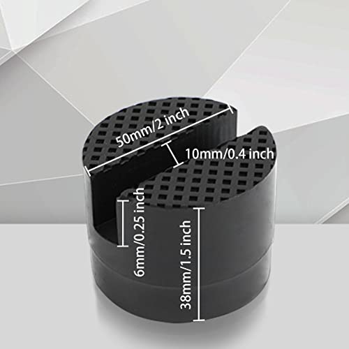 Jack Pad Universal Floor Jack Rubber Pad Anti-Slip Pinch Weld Jack Adapter 2Pcs Jack Pads For Jack Stands 2-4 Ton Floor Jack Extension Adapter Car Lift Jack Stand Rubber Pads Bottle Jack Accessories #TOP1