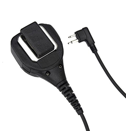Xfox 2Pin Professional Heavy Duty Shoulder Remote Ptt Hand Speaker Mic For Motorola Cp200 Cp200 Xls Pr400 Ep450 Gtx Gp300 P1225 Cp185 P110 Sp50 Xtni Dtr Vl50 Radios #TOP2