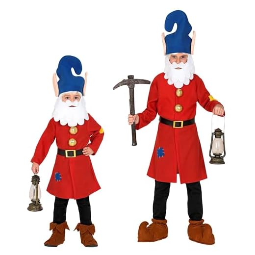 WIDMANN MILANO PARTY FASHION - Disfraces infantiles enano, gnomo, gnomo, cuento de hadas, disfraces