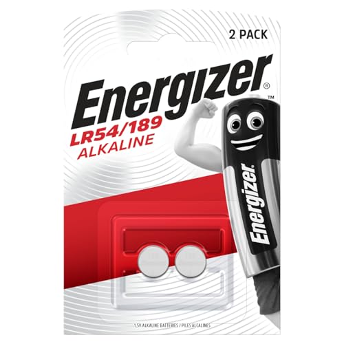 Energizer LR54 Batteries (2 Pack) - 1.5V 189 Battery Type - Button Batteries - Long Lasting Alkaline Power