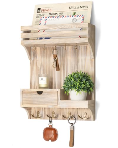 Rebee Vision Decorative Key Holder Wall Mount with Mini Drawer