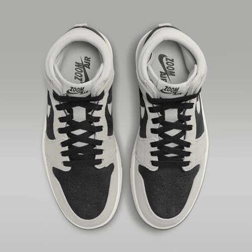 NIKE Air Jordan 1 Zoom CMFT 2 Damenschuhe (DV1305-001, helles Eisenerz/Schwarz/Kokosmilch/Neutralgrau), Gr&ouml;&szlig;e 38, Helles Eisenerz/Schwarz/Kokosmilch/Neutralgrau, 35.5 EU